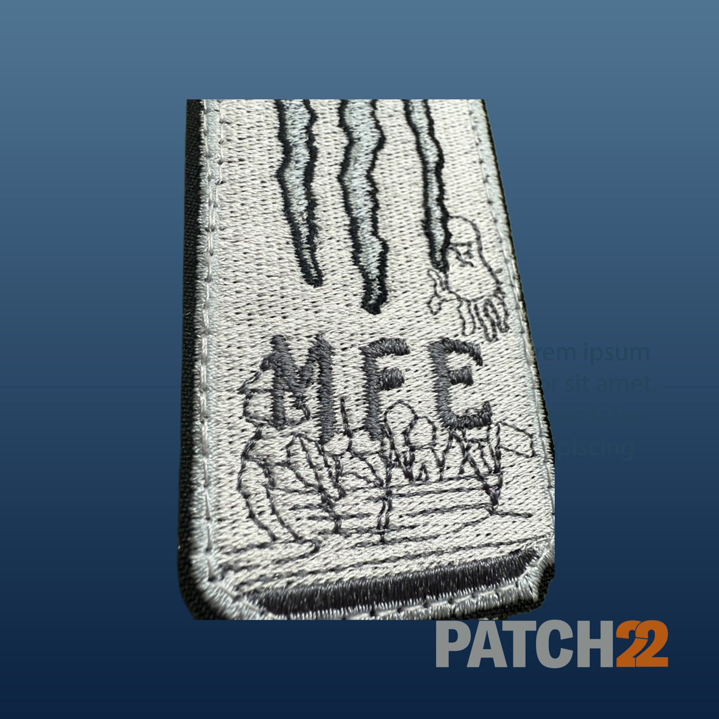 White Monster MFE Morale Patch